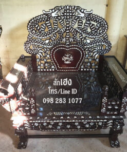 ธรรมาสน์ปาฎิโมกข์ ฝังมุก ลายมังกร